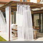 Voilage moustiquaire a nouettes