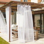 Voilage moustiquaire a nouettes