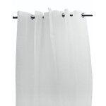 Voilage a oeillets 135x250 cm alix blanc, par soleil d'ocre