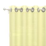 Voilage a oeillets 135x250 cm alix vert citron, par soleil d'ocre