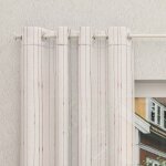 Voilage a oeillets sp�cial baie vitr�e 280x250 cm charlie, par soleil d'ocre