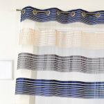 Voilage en organza a fines rayures horizontales