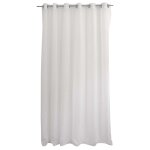 Voilage sablé grande largeur blanc 240 x 240 cm Voilage sablé grande largeur blanc 240 x 240 cm