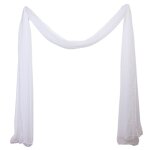 Voile arche de ceremonie 2x6. 2m blanc