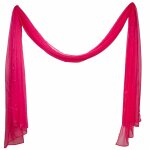 Voile arche de ceremonie 2x6. 2m framboise