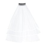 Voile mariee blanc peigne cheveux evjf femme