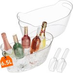 Vornixorsarlshopseau a glacon portable 6. 5l, seau a champagne avec cuill�re, plastique rafraichisseur ...