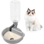 Water dispenser for dogs, 480 ml water dispenser dog cage, dog water bowl for cage, water bowl with bottle, ...