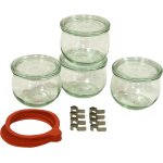 Weck lot de 4 bocaux 0, 5l forme tulipe Weck lot de 4 bocaux 0, 5l forme tulipe