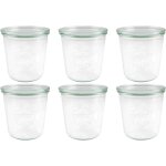 Weck lot de 6 bocaux 580ml