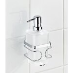 Wenko 20416100 premium distributeur de savon inox 8, 5 x 9 x 21 cm