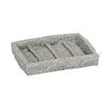 Wenko 20439100 porte - savon poly r�sine gris granite 13, 5 x 9, 5 x 11, 5 cm
