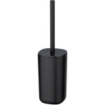 Wenko brosse wc davos, design ferm�, brosse wc noire, plastique sans bpa, Ø 9, 5x35 cm, noir mat