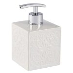 Distributeur de savon liquide - wenko - cordoba - c�ramique haut de gamme - 500 ml - blanc