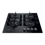 Whirlpool gowl 628 / nb fr table de cuisson au gaz noir - 4 foyers