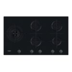 Whirlpool gowl 928 / nb table de cuisson au gaz noir - 5 foyers