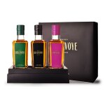 Whisky bellevoye noir - vert - prune 3x20cl - coffret prestige