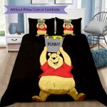 Winnie l'ourson honey print parure de lit housse de couette taie d'oreiller decoration de maison decoration ...