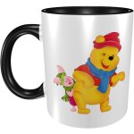 Winnie pooh grande tasse a caf�, tasses en c�ramique, tasse a th� pour le bureau et la maison, noir