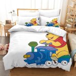 Winnie the pooh impression en d parure de couette avec fermeture eclair housse de couette respirantepour ...