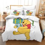 Winnie the pooh impression en d parure de couette avec fermeture eclair housse de couette respirantepour ...
