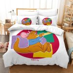 Winnie the pooh impression en d parure de couette avec fermeture eclair housse de couette respirantepour ...