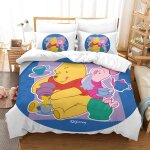 Winnie the pooh impression en d parure de couette avec fermeture eclair housse de couette respirantepour ...