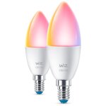 Wiz 2 ampoules flamme 40w c37 e14
