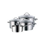 Wmf - lot de faitouts de cuisson wmf provence plus inox 4 pi�ces - gris