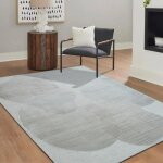 Wolle art - tapis en laine motifs contemporains rose d�lav� 160x230