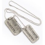 Wolverine cosplay collier pendentif acier double plaque x - men repliksword