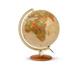 Wonday globe terrestre lumineux 30 cm  premium  antique