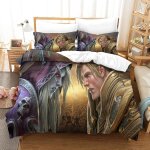 World of warcraft parure de lit imprim��e en d pi��ces housse de couette en polycoton douce et confortable ...