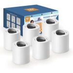 Wowatt lot de 6 spots de plafond blanc, spot led en saillie orientable, plafonnier spot avec douille ...