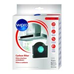 Wpro filtre de hotte  charbon type 303 forme carr avec casquette pour hottes whirlpool akr769 / akr770 ...
