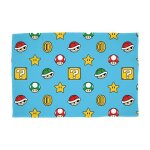 Wt&t character world nintendo super mario couverture sherpa mario kart drift - 100 x 150 cm