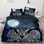 X cm house de couette polyester coton housse de couette x ado garcon hibou parures de lit moelleux avec ...