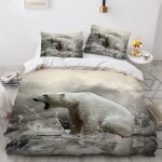 X cm housse de couette polyester coton housse de couette x ado garcon ours polaire parure de lit moelleux ...