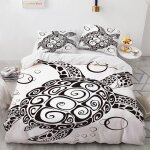 X cm housses de couettes polyester coton housse de couette x ado garcon tortue de mer linge de lit moelleux ...