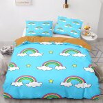 X cm housses de couettes polyester coton housse de couette x arc en ciel linge de lit impression d avec ...