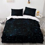 X cm housse de couette polyester coton housse de couette personnes avec taies d'oreiller x cm formule ...