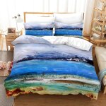 X cm microfibre housse de couette enfant fille doux confortable parure de lit pas cher bord de mer housse ...