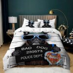 X cm microfibre housse de couette fille doux confortable parure de lit personne chien animaux housse ...