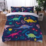 X cm microfibre housse de couette personnes enfant doux confortable parure de lit personnes dinosaure ...