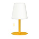 Xanlite - lampe a poser cône jaune rechargeable en métal led ip44, 400 lumens, cct et dimmable, hauteur ... Xanlite - lampe a poser cône jaune rechargeable en métal led ip44, 400 lumens, cct et dimmable, hauteur ...
