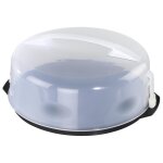 Xavax 00111514 bo�te de rangement pour g�teau rond plastique anthracite et transparent