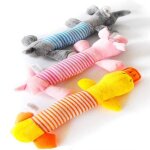 Xeme 1pc pet dog toy peluche pour animaux de compagnie son cochon rose el�phant canard jouet a m�cher ...