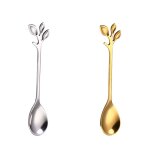 Xeme 2pcs forme de branche vaisselle petite cuillre a caf mini cuillre a dessert couverts couverts ...