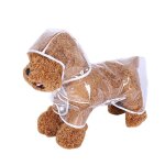 Xeme imperm�able chien chat v�tements imperm�able transparent blanc chiot pluie manteaux fournitures ...