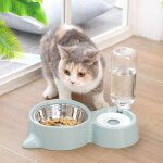 Xm 2 - en - 1 distributeur d'eau pour animaux de compagnie automatique pp et acier inoxydable portable ...